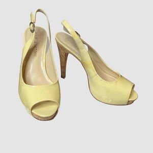 Beautiful Pour La Victorie Cream/Yellow Heels